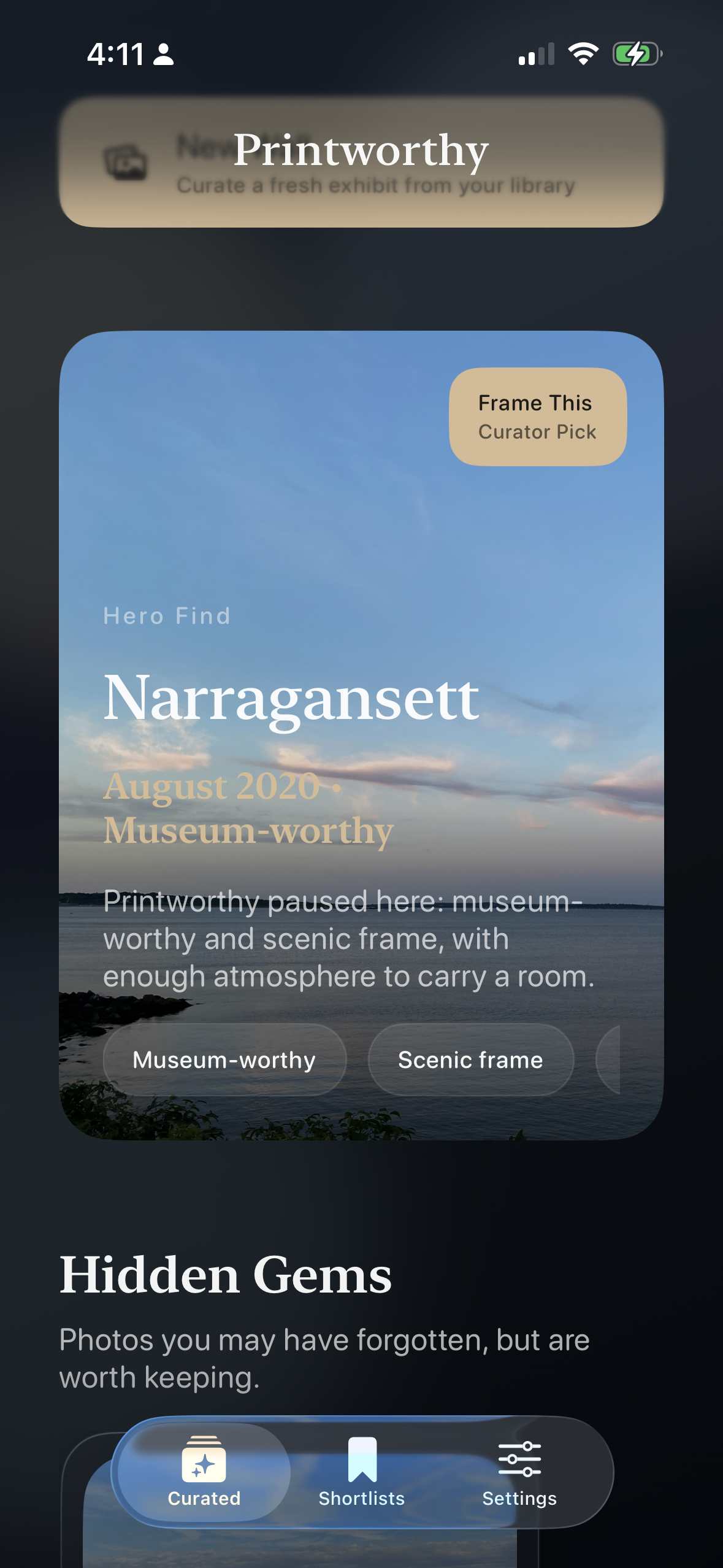Printworthy surfacing a museum-worthy photograph from Narragansett